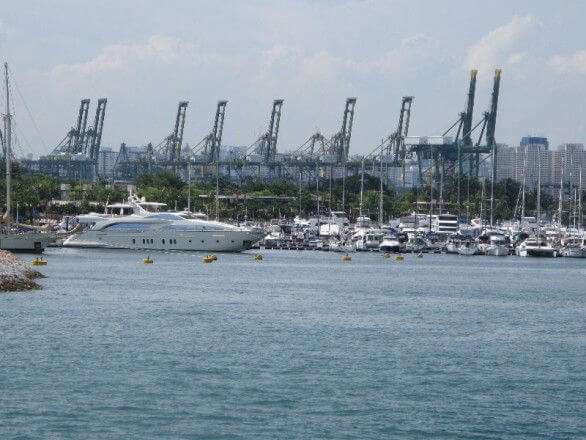 Yachthafen in Singapur