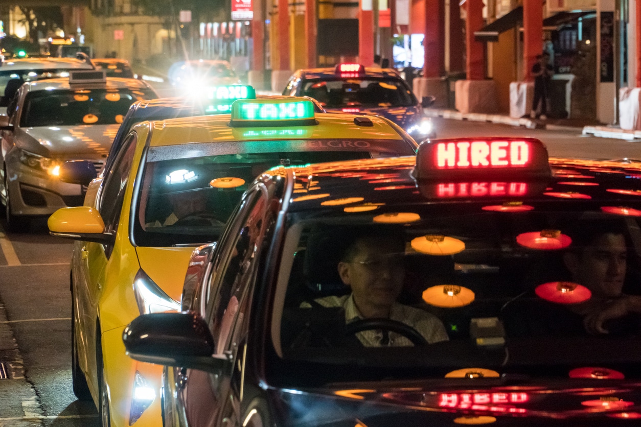 Taxifahren in Singapur 